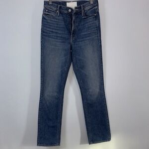 MOTHER The Dazzler Straight Leg Jeans Cowboys Don't Cry Wash Size 26